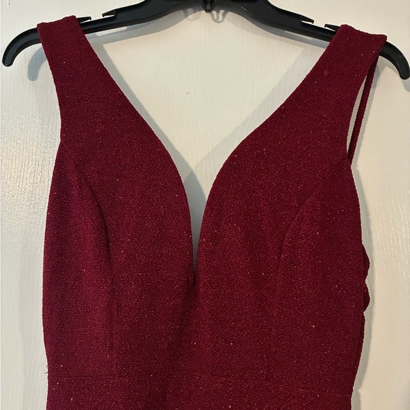 Symphony Deep Red Maxi Dress - Picture 2 of 3